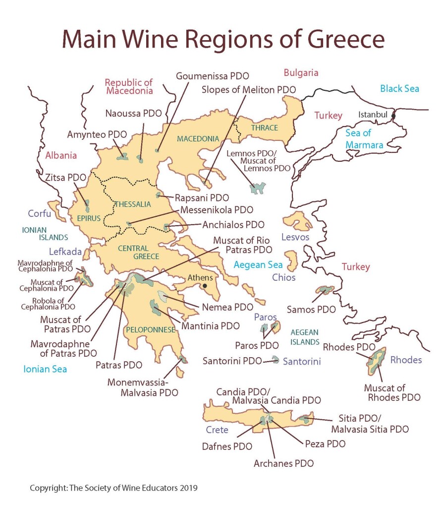 2023 Wine Map of Greece Society of Wine Educators